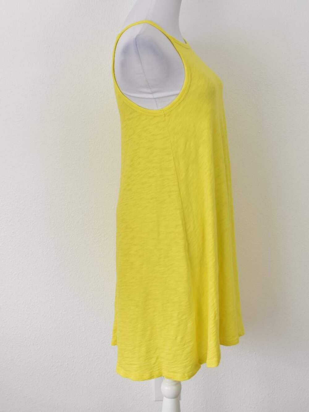 ATM Slub Jersey High Neck Tank Dress Lemonade - M - Picture 7 of 9